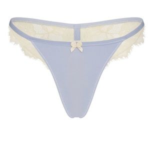 Skim’s periwinkle velvet lace bikini